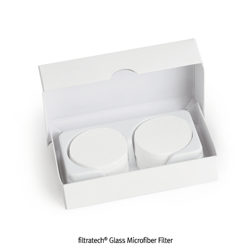 Glass Microfibers Filter, 1.6µm, binder free, Ø90 mm