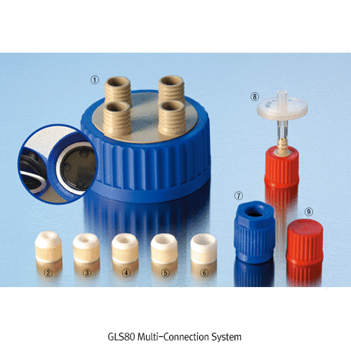 Cap open top screw, pp gl18
