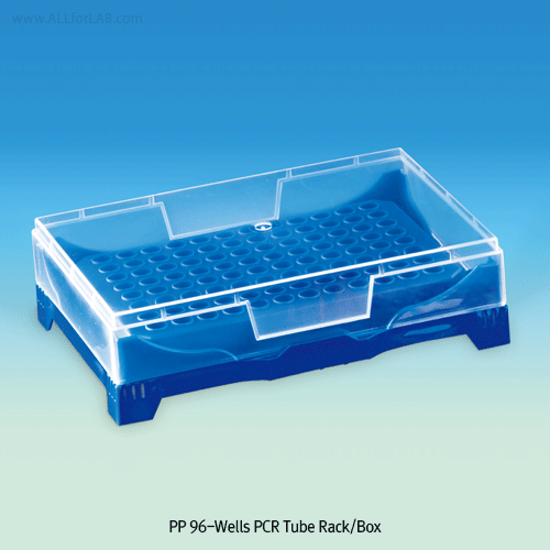 PCR Tube Rack, PP, 96-Well, 138×98×h39mm