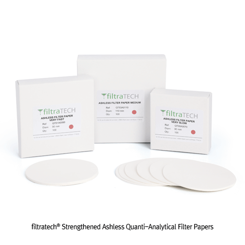 Filter Paper, Quantitative, Strengethened Ashless, Very Fast, Ø70 m