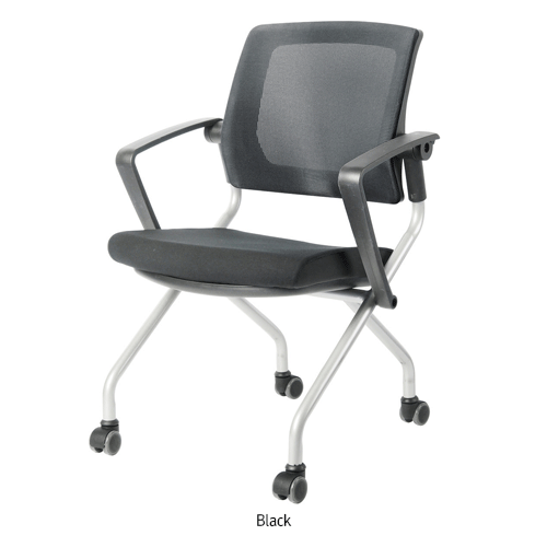 Office Chair, Black, w/ Armrest, 585×610×h650/860mm