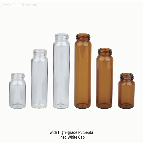 Vial, Amber, 40㎖, Φ28×h095mm