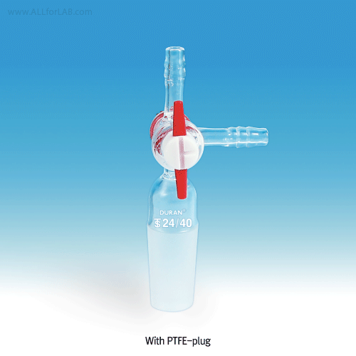 3-Way Adapter, Witeg® PTFE-Plug bore 2.5mm, armΦ10mm, 24/40 (구.DH.GL160709)