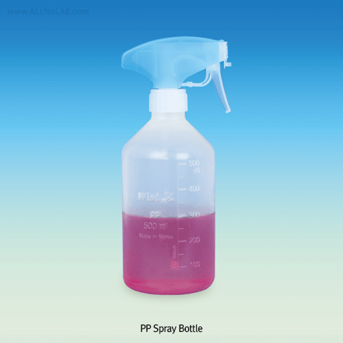 Spray Bottle, PP, 500㎖, Φ80×h214mm, neck Φ28mm, 25Ea/Cs