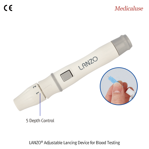 LANZO® Adjustable Lancing Device for Blood Testing, 채혈/사혈기
