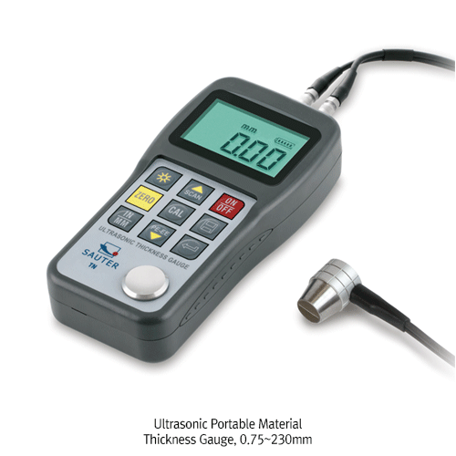 Thickness Gauge, Ultrasonic, 0.75~80mm, [d]0.01