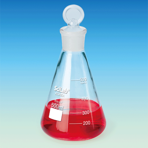 Flask, Stoppered Erlen,1000ml, 24/29, Φ130 X h230mm
