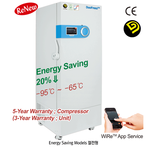 -95℃ ~ -65℃SMART Blood Bank & ULT Freezer, 400Lit., 4D (120V), with Recorder