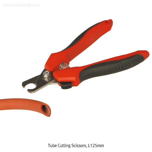 Scissors, for Cutting Tubes, SS, L125mm, Blade L40mm