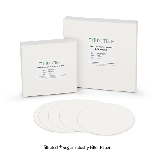 Filter Paper, Sugar Industry, Creped, Ø110 mm