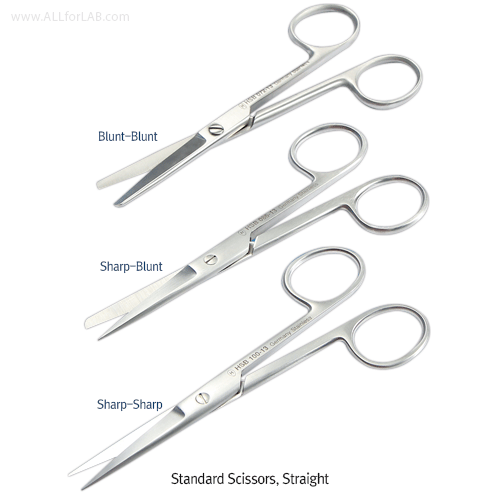 Scissors sharp-blunt, Curved, 185mm
