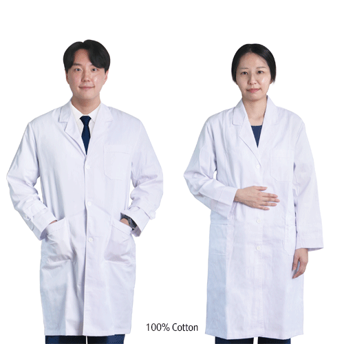 Lab Coat, Cotton100%, Man, M, 순면가운