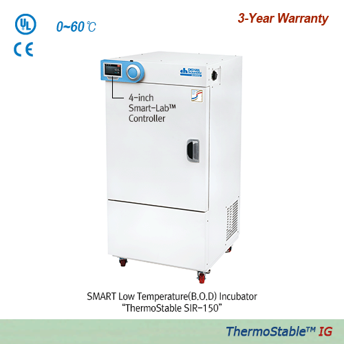 SMART Incubator, Low Temp.(B.O.D), SIR-250, 250Lit., 120V