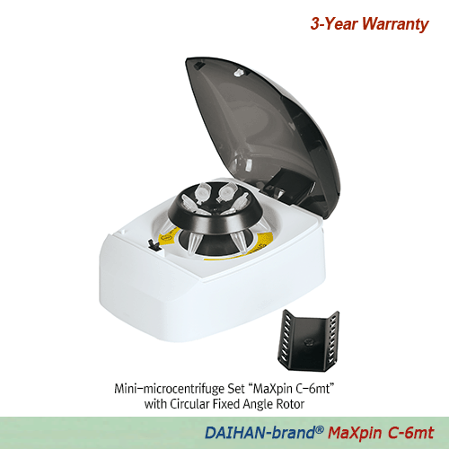 Mini-microcentrifuge Set, “C-6”, Max. 5,500 rpm, 120V