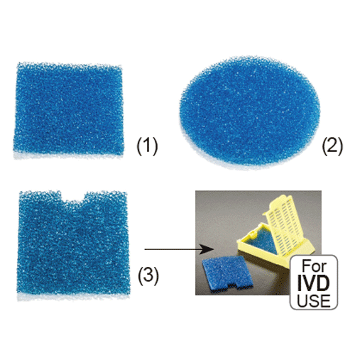 Pad embedding sponge large, round-type