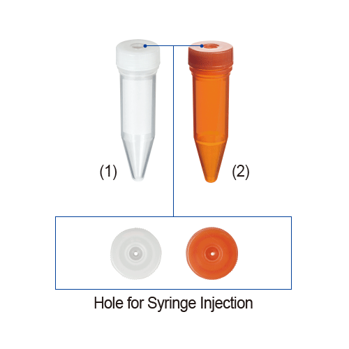Tube Centrifuge, PP, Conical, Sterile, 5.0/0.5㎖, Φ16×h62.5mm, Amber