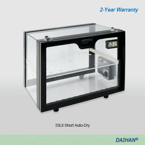 Auto-Dry Desiccator, Horizontal-type, 33Lit., Outer:450×330×350mm,Inner:400×305×270mm(=SL.DeADLL)