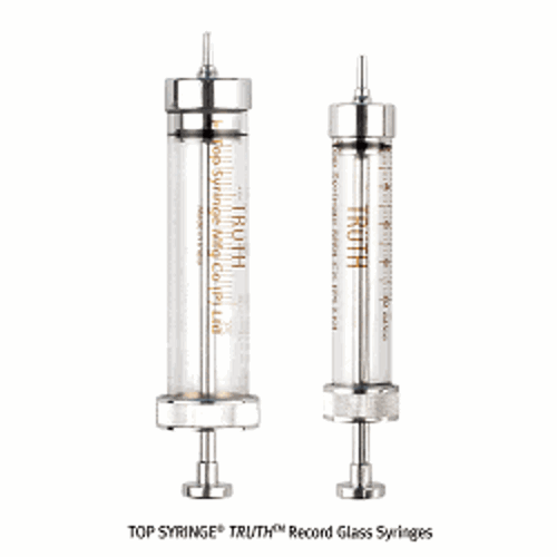 Record Glass Syringe, w/Metal Record Tip, 5ml, Divi. 0.2ml