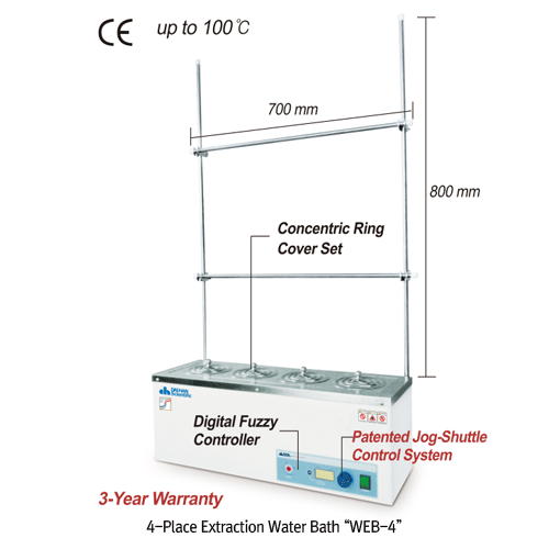 Water Bath Extraction, 6xPlaces WEB-6, 230V