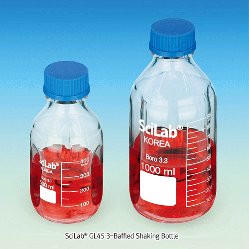 Bottle, 3-baffled, GL45, 250ml