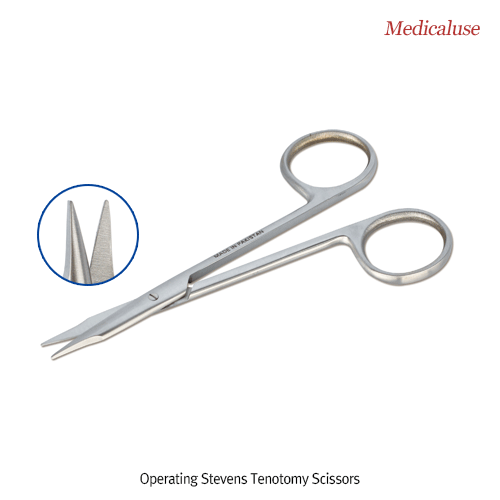 Scissors, Stainless-steel, Steven, Curved-ended, L115mm