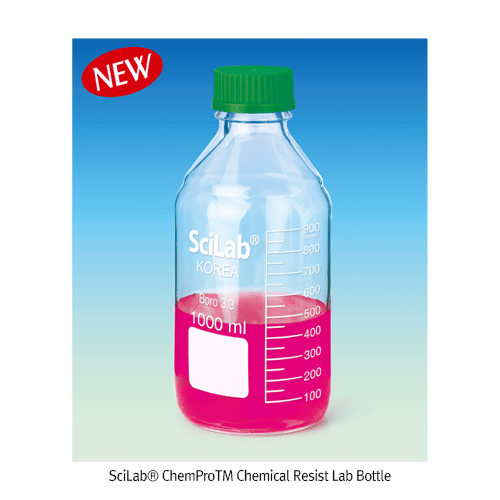Lab Bottle, Boro 3.3, w/GL45 Uni-Cap, 100 / 20㎖ , Φ56×h100mm
