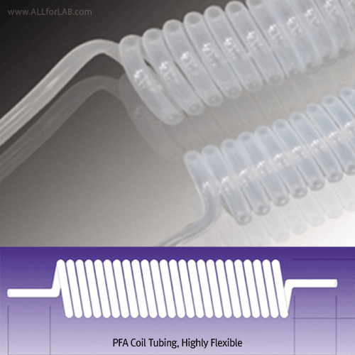 PFA Flex-Coil Tubing, Type, Φ4.35×6.35, T 1.00