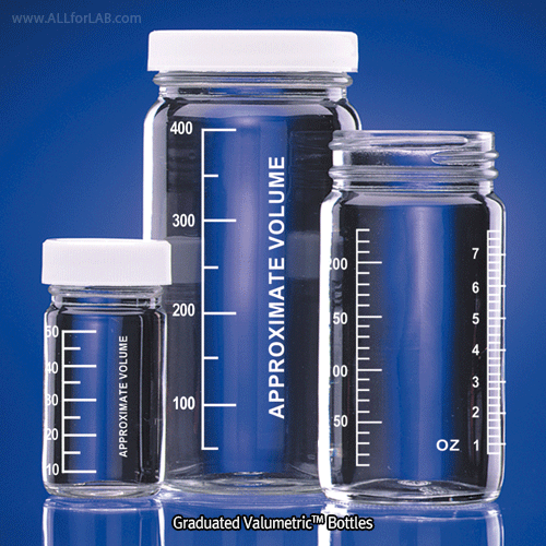 Bottle graduated, clear 60ml, w/pv lined pp cap