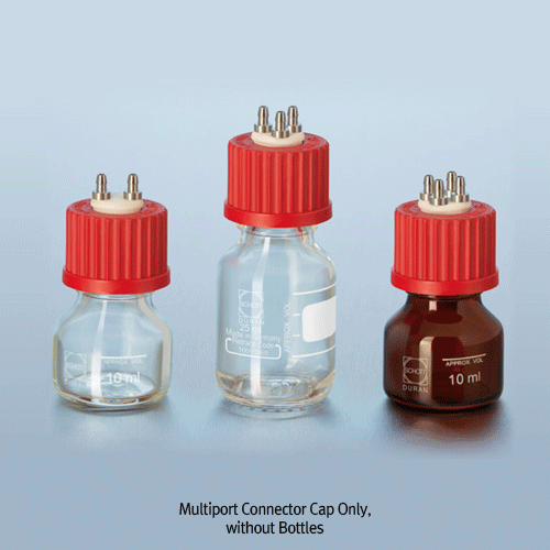 DAIHAN® Wisd™ Connector Cap, PP, GL45, 4-Port(od.Φ4.5mm), for id. Φ3.2mm Tubing
