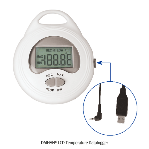 LCD Temperature Datalogger, 62000 Sets of Data