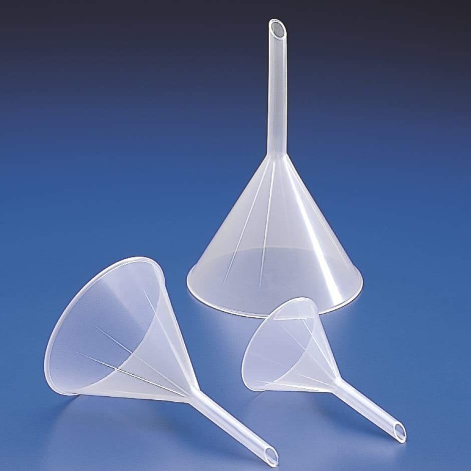 Analy Funnel, PP, 350㎖, Φ120mm, stem-Φ11×L86mm