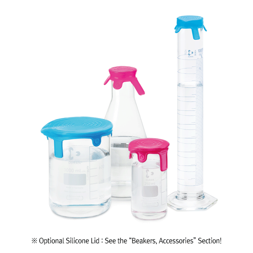Silicone Lids, for Lab Containers, Size M, Blue