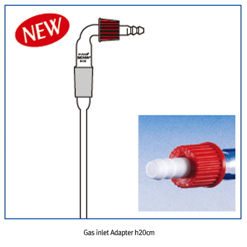 Safety gas Inlet Adapter, 24/29