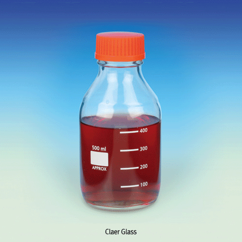 Reagent/Sample Bottle, Sodaglass, GL45Cap, Clean, 500ml