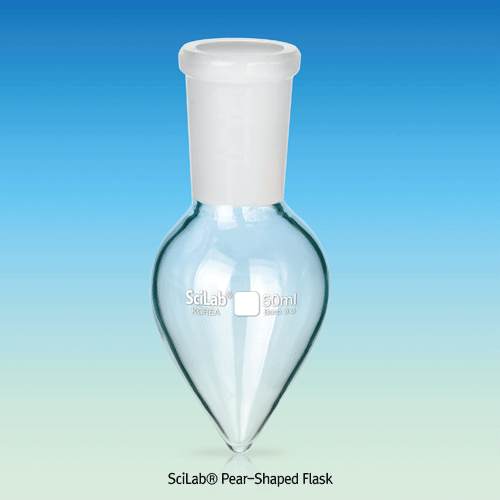 Flask, Pear Shape, 14/23 ASTM Joint, 100ml, Φ60 X h118mm