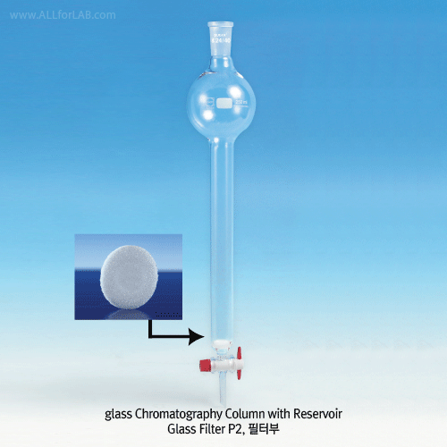 Chromato Column,Reservoir, DURAN®Cock, Effictive, 590/1000ml