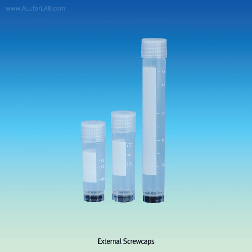 2D Sterile External Cryovial, 1.2㎖, 50Ea/Pk. 10Pk/Cs.