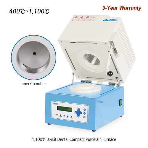 Dental Compact Porcelain Furnace, 1100℃, 0.4Lit, Fur040.P, 230V