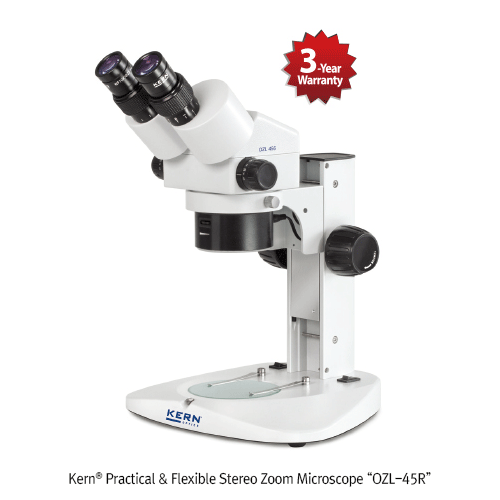 Stereo zoom microscope 0,75-5,0; HSWF10x23; LED