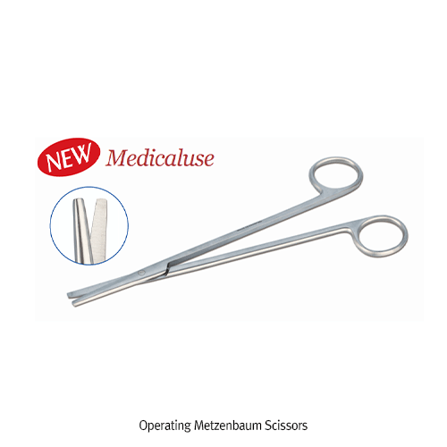 Scissors, Stainless-steel, Metzenbaum, Straight, L200mm