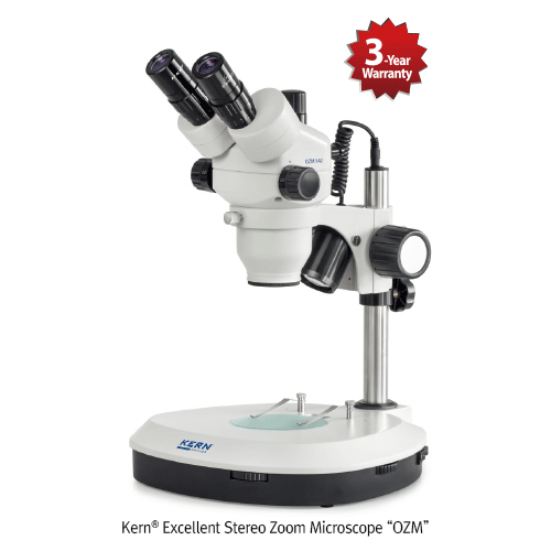 Microscope, Stereo Zoom, HSWF 10x/Ø23mm, 0.7-4.5x, Binocular, Pillar Style
