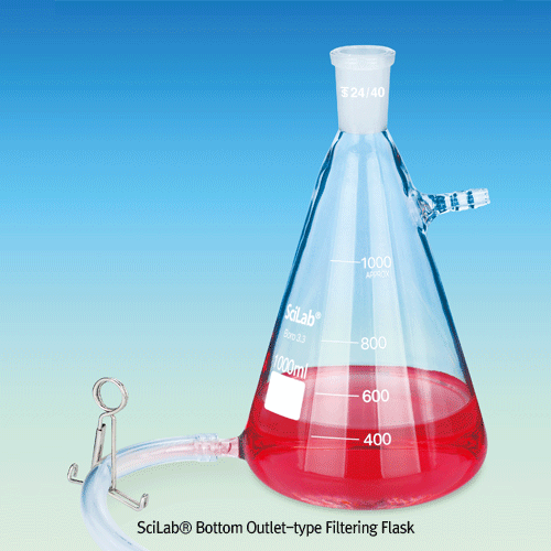 Joint Filter Flask, Bottom Outlet-type, 125ml, 24/40