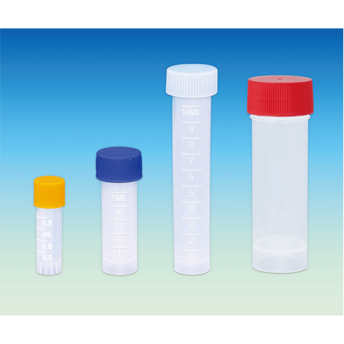 Tube, Sample, PP, 10/1㎖ , w/White Screwcap , Φ15×L95mm, Self-standing