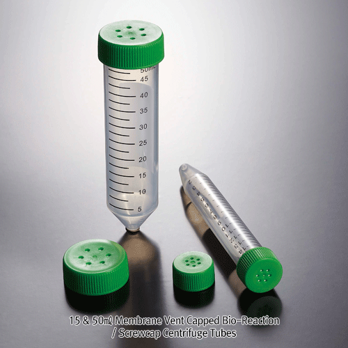 Bio-Reaction Tube, Centri., PP, Conical, 15/1㎖, Paper Rack Pack