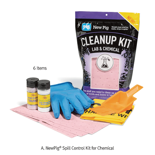 Spill Control Kit, for Biohazard, 14 Items