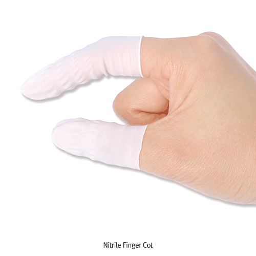 Nitrile Finger Cots, Rimless Roll-type, L65mm, Large