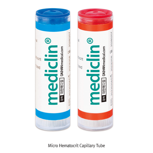 Capillary Tube, with Sodium Heparine, Red