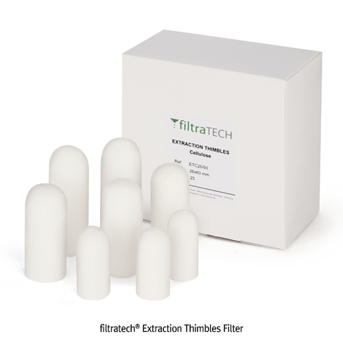 Filter, Cellulose Extraction Thimbles, id26xh60 mm