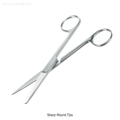 Scissors, Dressing, Sharp-Round Tip, SS, L140mm, Blade L45mm