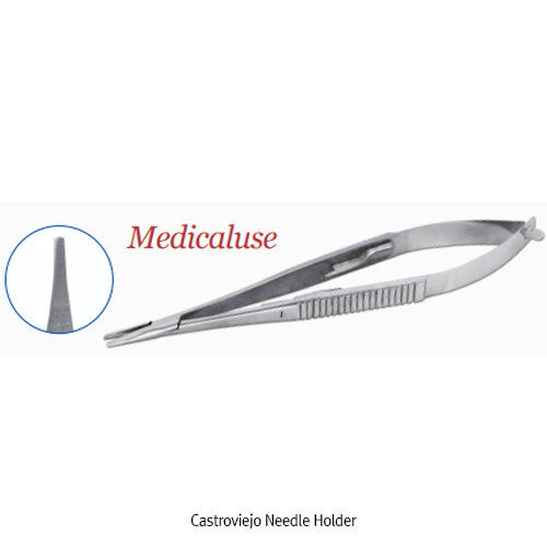 Needle Holder, Stainless-steel, Castroviejo, L145mm